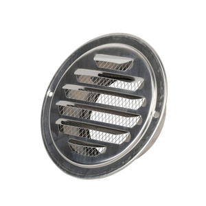 Grille d'évacuation en acier inoxydable avec <span class=keywords><strong>clapet</strong></span> anti-retour <span class=keywords><strong>pour</strong></span> <span class=keywords><strong>hotte</strong></span> <span class=keywords><strong>de</strong></span> <span class=keywords><strong>cuisine</strong></span> et <span class=keywords><strong>de</strong></span> toilettes, fixation murale extérieure - Product Image 2