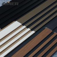 Panneaux muraux décoratifs en plastique rainuré imperméables pour l'intérieur et l'extérieur, fabrication OEM Rongke