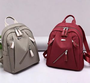 <span class=keywords><strong>Sac</strong></span> <span class=keywords><strong>à</strong></span> <span class=keywords><strong>dos</strong></span> de voyage Oxford grande capacité pour femme, tendance et polyvalent avec fermeture éclair, imperméable - pour la vente en gros - Product Image 4
