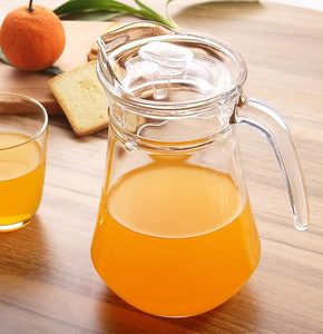 เหยือกน้ำแก้<span class=keywords><strong>ว</strong></span>ทรงคริสตัลคุณภาพสูงพร้อมแก้ว 6 ใบ ดีไซน์ใหม่ ชุดกาน้ำชาและกาต้มน้ำ ขายส่ง ชุดเหยือกพร้อมฝาไม้ก๊อก - Product Image 1