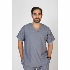 Conjuntos de uniformes médicos de enfermería para hombres y mujeres de Color gris, uniformes médicos para correr, uniformes de Hospital para hombres y mujeres - Product Image 1