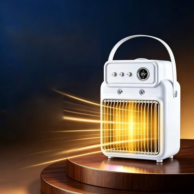 Portable Desktop Household Heater Warm Air for Spray Direct Heating PTC Heating Element Ventilation Function 800-1200mAh Heaters