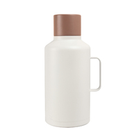 2L Bir Growler Kapasitas Besar Olahraga Unik Bepergian Panas Dingin Dinding Ganda Terisolasi Stainless Steel Botol Air Pot dengan Cangkir