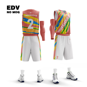 Fast Delivery <b>Kids</b> <b>Basketball</b> Jersey Set Colorful Sublimated Jersey Vibrant Print Comfort Stretch Training Match Sport Outfit - Product Image 1