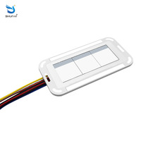 Saklar Sensor Sentuh Cermin Radar Anti Embun Cerdas 60W Tiga Tombol, Sensor Sentuh LED Peredupan Tanpa Tingkat, Saklar Tiga Tombol