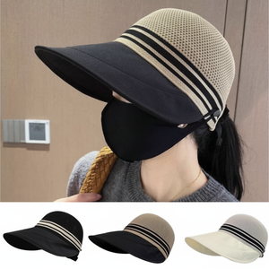 Cappello da donna protezione UV lavorato a maglia per l'estate - Product Image 1