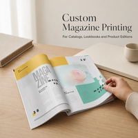 Impression de magazines personnalisés en couleur, format A4, reliure parfaite, laminage mat, catalogue de produits, brochure, livret, vente en gros, usine