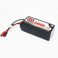 Baterai Semi Solid State 210Wh/KG 12S 46.2V 22000mAh 22Ah 10C Kepadatan Tinggi untuk Drone Industri Paket Baterai Lithium HV