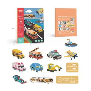 좋은 판매 3d 자동차 퍼즐 교육 종이 접는 퍼즐 장난감