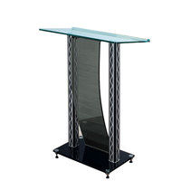 Ekintop Otros Muebles Escolares, Atril para Tutor, Púlpito de Iglesia de Vidrio, Púlpito Dorado, Púlpito Moderno de Iglesia, Púlpito de Vidrio, Atril de Vidrio