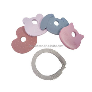 <span class=keywords><strong>Mordedor</strong></span> de Silicona <span class=keywords><strong>Natural</strong></span> para Bebés, Juego de Mordedores de Grado Alimenticio, Juguete Suave con Forma de Cielo y Oso, Características Sensoriales, Diseños Personalizados - Product Image 3