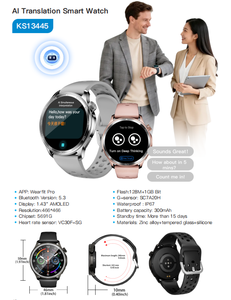 Montre connectée de traduction IA, écran tactile AMOLED 1,43 pouces, tracker d'activité étanche IP67, montre intelligente Wearfit <span class=keywords><strong>Pro</strong></span>, vente en gros - Product Image 3