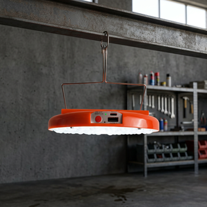 Lámpara Colgante Integrada LED UFO con Panel Solar/Recargable por USB, Tres Niveles de Intensidad, 300W DC6V, Material ABS, Batería de 2x1500mAh, ∅19.5cm - Product Image 5