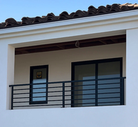 Rampe en aluminium de haute qualité Reilbu pour terrasse, jardin, balcon, escalier