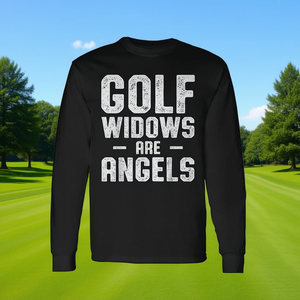 Golf Widow <b>Wife</b> Angel Golfer Long Sleeve T-Shirt - Product Image 3