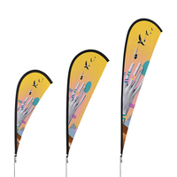 Kit de mât de drapeau à plumes et piquet de sol, prix d'usine, vente de jardin, 11 pieds, kit de mât de drapeau publicitaire pour enseigne commerciale, pour jardin