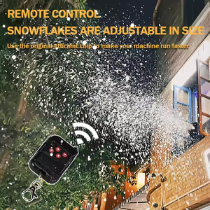 Partiler düğün ve noel kutlamaları için uygun dönen kar tanesi makinesi uzaktan kumandalı kar tanesi makinesi - Product Image 2