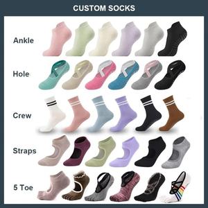 Calcetines de Algodón Antideslizantes para Mujer, Diseño Personalizado con Logotipo, Calcetines de Yoga y Pilates, Calcetines de Ballet Antideslizantes, Venta al Por Mayor - Product Image 6