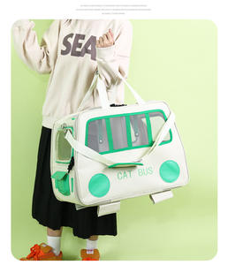 Grande capacité écologique Oxford Portable pliable chien <span class=keywords><strong>chat</strong></span> <span class=keywords><strong>sac</strong></span> de <span class=keywords><strong>transport</strong></span> avec roues fermeture à glissière motif solide pour le voyage des animaux de compagnie - Product Image 4