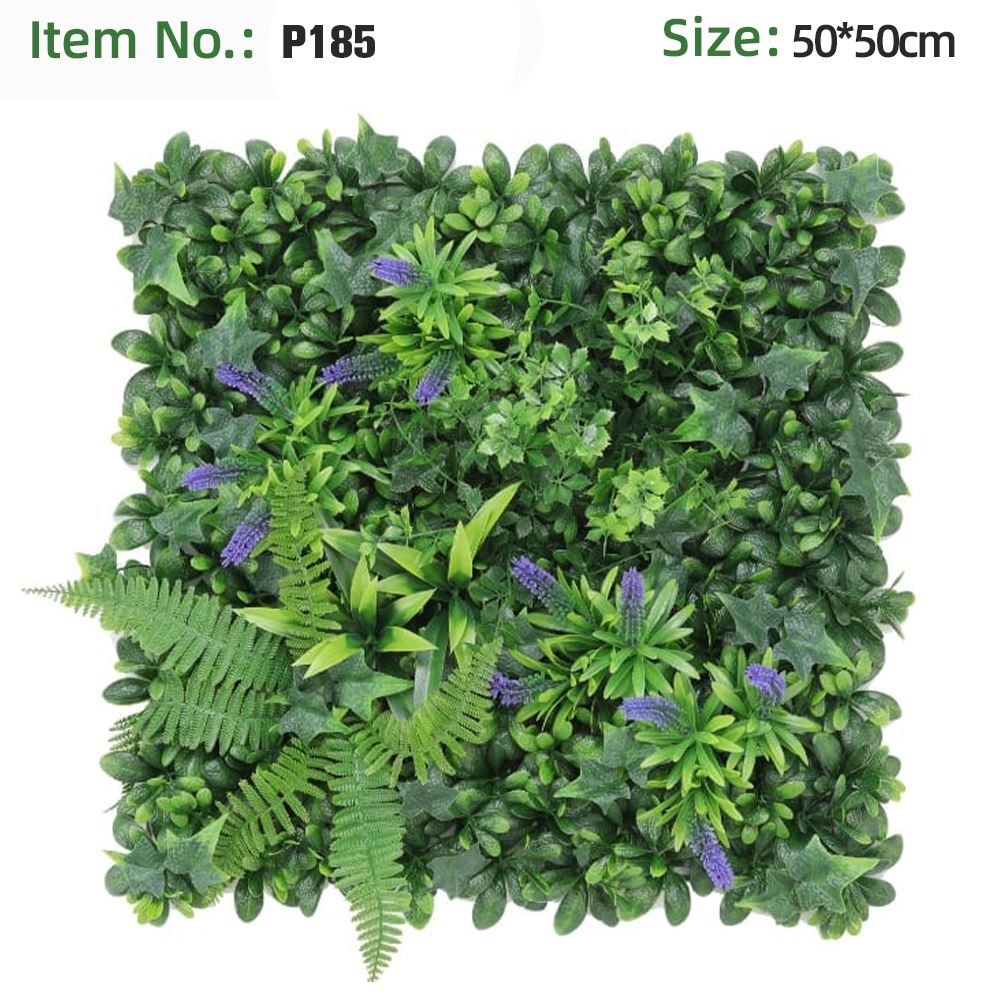 Purple Lavender Fern Mixed Grass Wall Panel