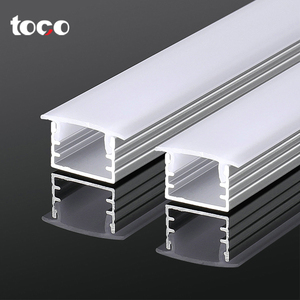 Toco noir blanc <span class=keywords><strong>rectangulaire</strong></span> de haute qualité monté en surface sans garniture en forme de <span class=keywords><strong>U</strong></span> encastré Led en alliage d'<span class=keywords><strong>aluminium</strong></span> anodisé série 6000 - Product Image 3