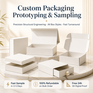 Servicio de Prototipado de Embalajes Personalizados, Envío Rápido en 3-5 Días, Todos los Estilos de Cajas, Dieline Gratuito, Prueba 3D, Reembolsable, 100% OEM - Product Image 1