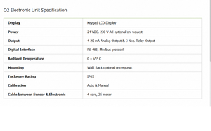 Analyseur d'oxygène en zircone Insitu BI 2100-HL pour la mesure de l'oxygène à haute température dans les fours industriels, les chaudières et les fours - Product Image 6