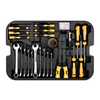 Caja combinada de destornillador y llave de reparación de automóviles de especificación completa