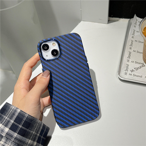 Étui de luxe en fibre de <span class=keywords><strong>carbone</strong></span> pour iphone 11 12 <span class=keywords><strong>13</strong></span>, pour iphone 14 pro max, coque métallique en <span class=keywords><strong>carbone</strong></span> - Product Image 4