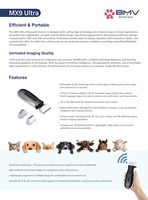 BMV MX9 Ultra Benzersiz Görüntü Kalitesine Sahip Renkli Doppler Veteriner Kablosuz Ultrason Tarayıcısı Çıkarılabilir Problarla