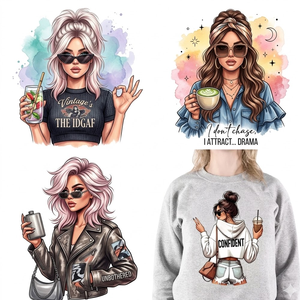 Premium <b>Hot</b> Peel for Heat Transfer Printing Soft Touch Film Custom Graphics Stickers for Sweatshirts - Product Image 1