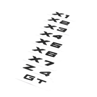 Nouveau logo de coffre arrière de voiture 3D en ABS X1 X3 X5 X6 X7 GT Z4 Emblème Badge Autocollant pour BMW U11 F39 G01 G45 F26 G02 G05 G06 G07 Accessoires