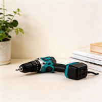 Perceuse sans fil au lithium rechargeable CL-21V avec lumière de travail LED, qualité industrielle, pour la construction, le travail du bois et le bricolage domestique