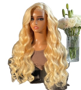 5*6 pelucas <span class=keywords><strong>de</strong></span> cabello humano precortadas sin pegamento 613 <span class=keywords><strong>Rubio</strong></span> recto/onda del cuerpo pelucas <span class=keywords><strong>de</strong></span> cabello humano se pueden teñir peluca con cierre <span class=keywords><strong>de</strong></span> encaje - Product Image 1