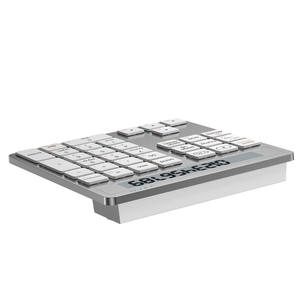 Clavier Bluetooth portable argenté avec calculatrice, clavier numérique sans fil pour ordinateur portable - Product Image 3