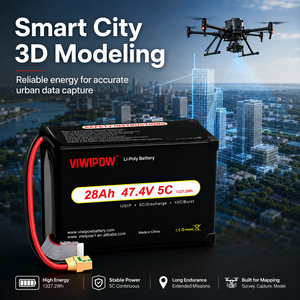 Baterai Drone Semi-Solid State 12S 280wh/kg 28000mAh Kepadatan Tinggi Pabrik Asli untuk Pemetaan & Survei Drone Industri UAV - Product Image 2