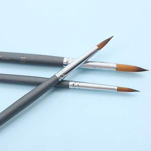 ชุดแปรงทาสีสำหรับศิลปินแบบขายส่ง เป็นมิตรกับสิ่งแวดล้อม ขนแปรงสังเคราะห์คุณภาพสูง ด้ามไม้ หัวแปรงอะลูมิเนียม จำหน่ายจำนวนมาก สำหรับสีอะคริลิค - Product Image 3