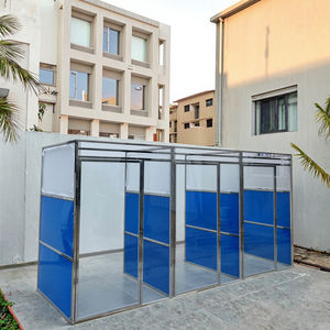 Sang trọng thép không gỉ và kính chó <span class=keywords><strong>kennel</strong></span> thùng đa đơn vị Heavy Duty Pet hệ thống lồng cho bác sĩ thú y phòng Khám & nội trú cũi - Product Image 2