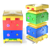 Multifunktionale 1-, 2- oder 3-lagige Kunststoff-Bienenstockbox, Neu, 10 Rahmen, für chinesische und italienische Bienen