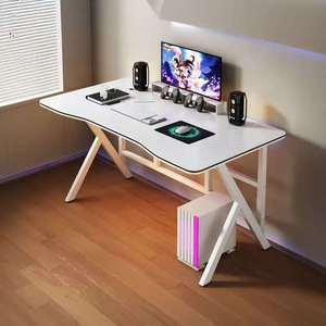 Bureau <span class=keywords><strong>d</strong></span>'ordinateur de bureau en bois moderne usage domestique chambre e-sports bureau de jeu bureau étude <span class=keywords><strong>location</strong></span> plat minimaliste - Product Image 1