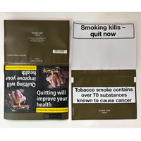 Pochettes à tabac vides personnalisées UK 50g jaunes à rabat pliable sans tabac pour rouleaux faits à la main AMBER Leaf
