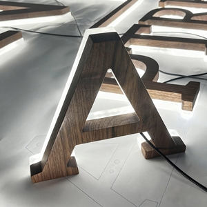 Tùy chỉnh 3D <span class=keywords><strong>LED</strong></span> Backlit thư dấu hiệu kinh doanh bàn chải thư ngoài trời 3D signage Backlit chữ dẫn đăng ký cho cửa hàng kinh doanh - Product Image 3