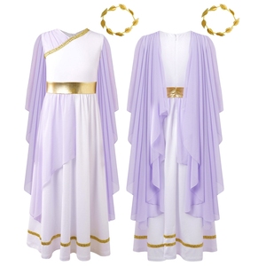 Disfraces de Cosplay de Belleza Griega para Niñas de 6 a 16 Años, con Tocado y Vestido de Gasa para Fiestas, Cumpleaños, Espectáculos, Mascaradas y Navidad - Product Image 2