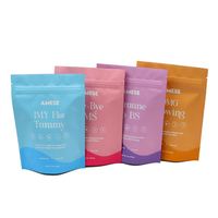 Bolsas Doypack de plástico con cierre de cremallera con impresión personalizada biodegradable, bolsa de pie, bolsa de embalaje pequeña de Mylar
