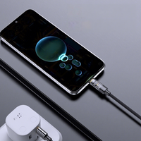 Kabel Pengisian Daya PD Auto Power Off USBA ke Type C, Kabel USB C Smart Power Cut Off, Pengisian Cepat untuk Ponsel Laptop