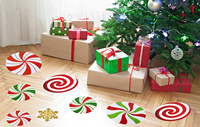 Personnalisé Bonbons Sucette Plancher ou Mur Autocollants pour la Décoration De Noël Classe Bonbons Magasin de Fête et Fournitures