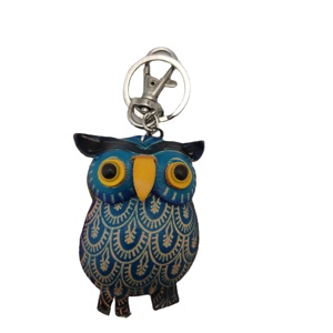 Mới chính hãng da <span class=keywords><strong>Owl</strong></span> Keychain cho túi quyến rũ - Product Image 1