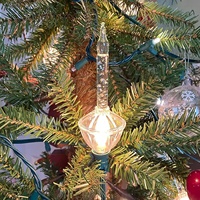 Kann mit Außenbeleuchtung für Weihnachtsdekorationen verbunden werden 7LT Weihnachts-Lichterkette mit Blaseneffekt
