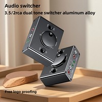 Convertidor de Audio 2RCA/3.5mm Lotus, Divisor de Audio de Una Entrada a Dos Salidas/Dos Entradas a Una Salida para Computadora, Laptop, Reproductor de CD, Auriculares