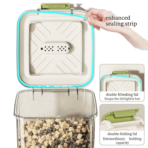 Герметичное прозрачное ведро для хранения корма для собак и кошек, сублимационная сушка для домашних животных, кормушка для колеса, влагостойкая емкость для сублимационной сушки насекомых - Product Image 6